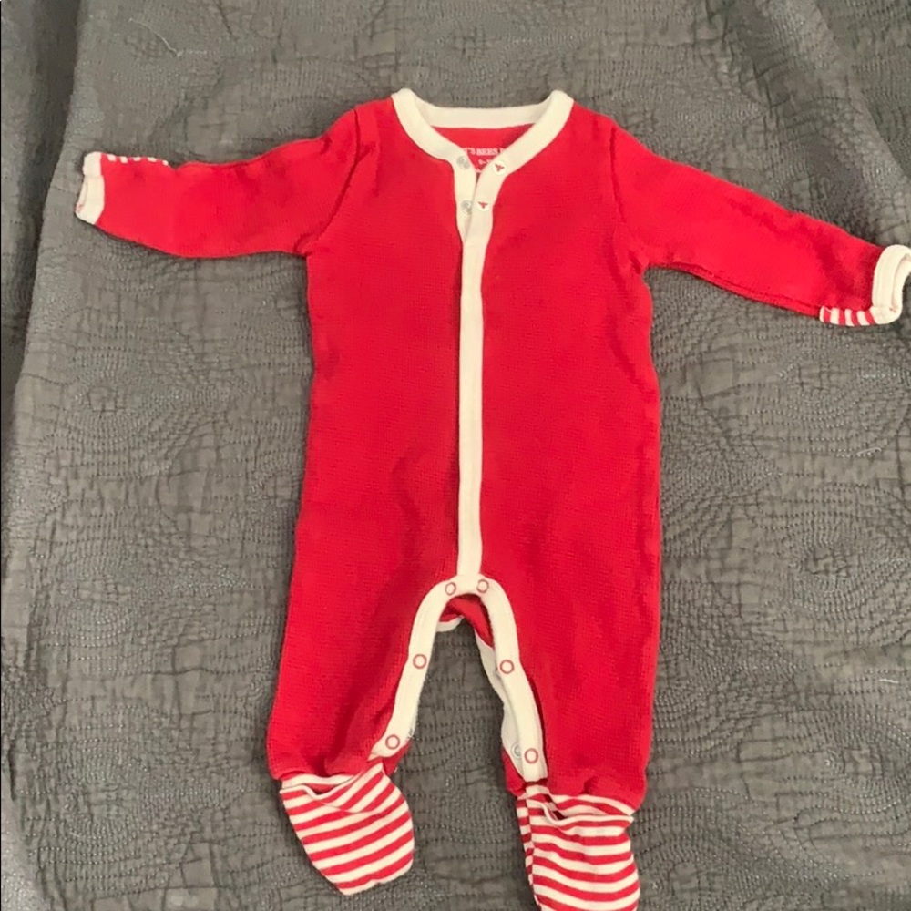Burts Bees red pajamas